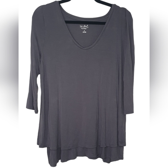 ISABEL MATERNITY BY INGRID Nursing Friendly 3/4 Sleeve Gray Womens Size M - Picture 3 of 8